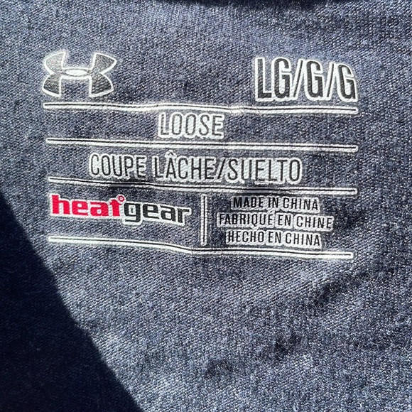 Under Armor Heatgear Mens T Shirt Size Large short Sleeve - Picture 5 of 8